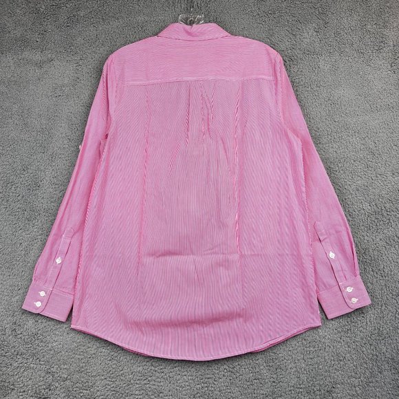 VINEYARD VINES Women Pink Check Button Down Shirt 100% Cotton Size 8 - Picture 3 of 9